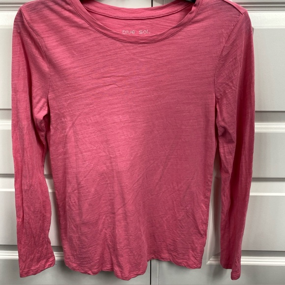Blue Sol Tops - Blue Sol Long Sleeve T Shirt Base Layer Pink Light Crew Neck Small Women’s